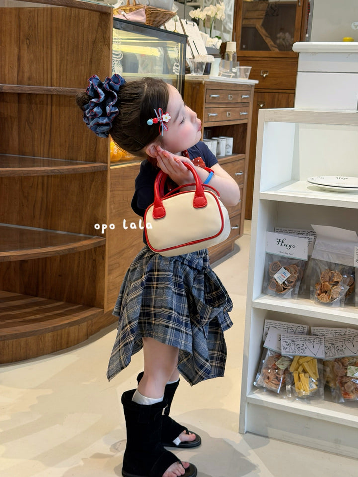 opolala 韓系HelloKitty刺繡T恤女童軟糯短袖上衣